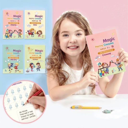 Cuaderno Kit Caligrafia Conjunto 4