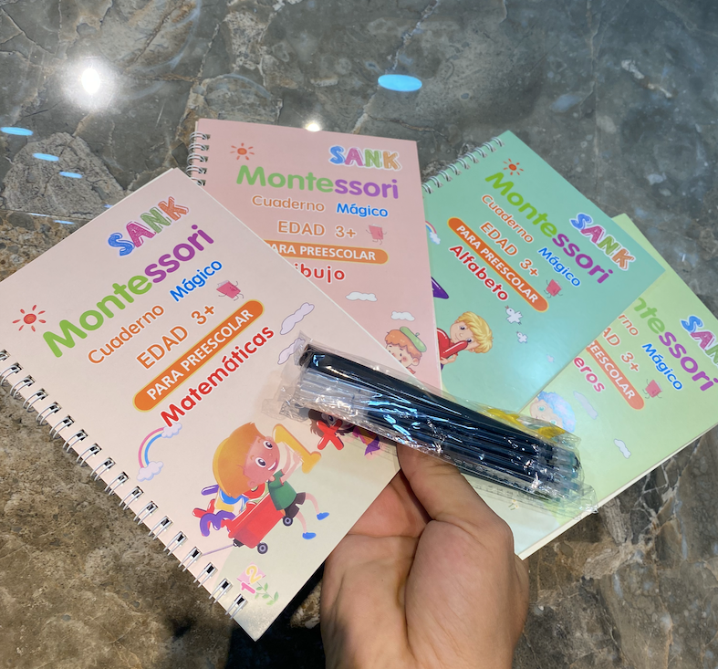 Cuaderno Kit Caligrafia Conjunto 4
